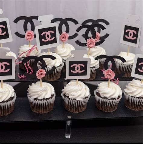 chanel cupcake topper|chanel cake toppers for sale.